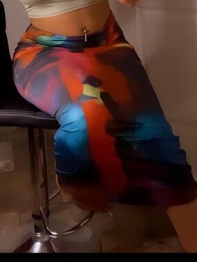 Multicolored maxi skirt